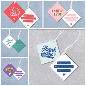 Tổng hợp 100 cái Tag Quần Áo, Mác Treo Quần Áo, Thẻ Treo Thời Trang, THẺ THANK TREO Size 4,5x4,5cm