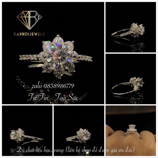 925 Silver Ring by Bapxoistore-Moissanite