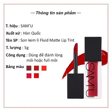 YBN BGF Son kem lì SAM'U du nhập Hàn Quốc ZD-SM70 21 YBN