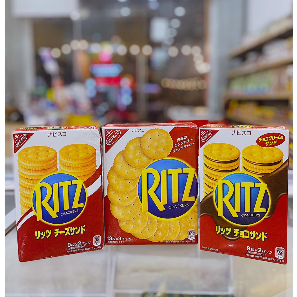 Bánh quy Ritz Nhật vị phô mai, vị muối - giòn, ngon | Shopee Việt Nam