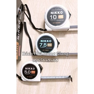 Thước NIKKO TRẮNG 5M 7,5M 10M Chữ Rõ Nét Lò Xo Siêu Bền