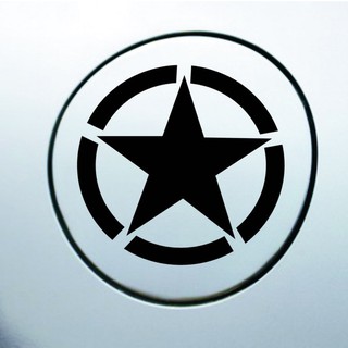 Decal Ô Tô, Tem Xe Ô Tô Tran Trí Nắp Bình Xăng Hình Ngôi Sao