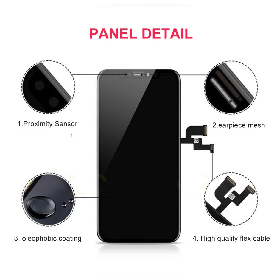 Màn Hình Cho iPhone X XR XS 11 12 13 14 15 16 Pro Max Mini Plus LCD Với 3D Bộ Số Hóa Màn Hình Cảm Ứn