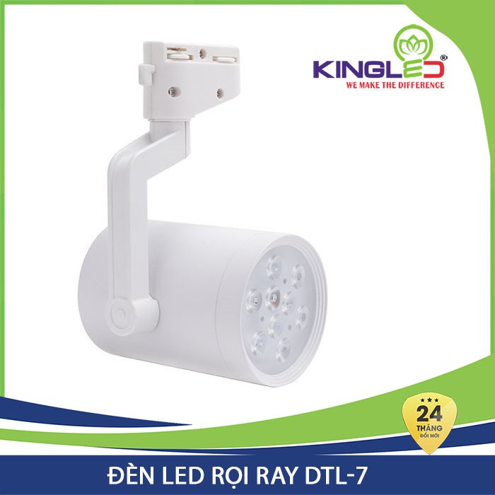 Đèn Led rọi ray Kingled 7W DTL-7 tiết kiệm điện vỏ trắng chính hãng ...