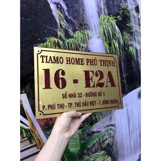 ( HỎA TỐC ) bảng số nhà màu gold kt 20*30cm, 30*40cm theo yêu cầu