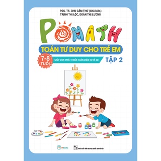 [Outlet S2]Sách - Combo POMath Toán tư duy cho trẻ em 7 – 8 tuổi (Tập 1 + 2)