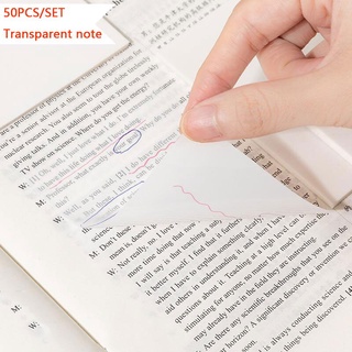 50 Tờ giấy ghi chú trong suốt chống thấm nước tiện dụng