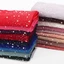 Jifang Chất Lượng Cao Đồng Bằng Bong Bóng Voan Hijab Khăn Choàng Pashmina Tudung Shimmer Đầy Sao Kim Cương Giả Ngọc Trai Trắng Hạt Khăn Choàng WJ339