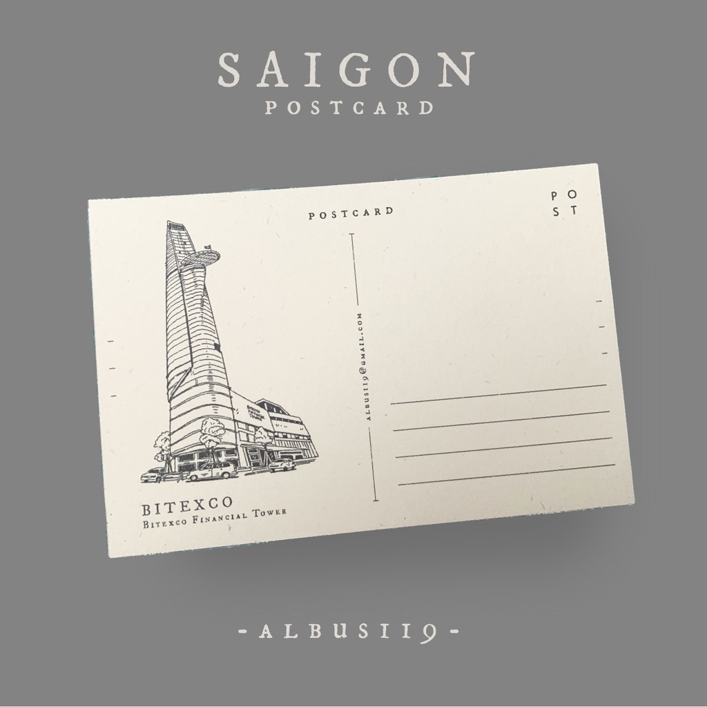 Bộ Postcard Saigon | Bưu Thiếp Sài Gòn 10x14cm | albus119 | Shopee Việt Nam