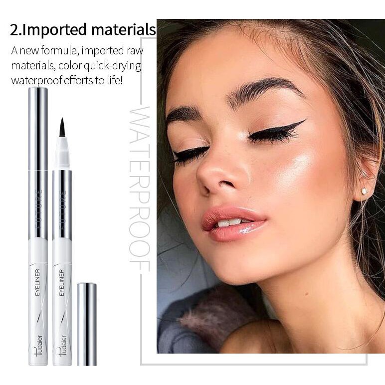 Ảnh Bút Kẻ Mắt Pudaier Lâu Trôi Tiện Lợi 40g 4