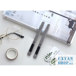 Dao rọc giấy mini nhỏ gọn, cắt giấy văn phòng kim loại bền, tiện ích GD182-DaoRG