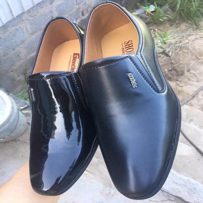 free ship Giày tây nam da mềm đế khâu X86fashion-PQ18