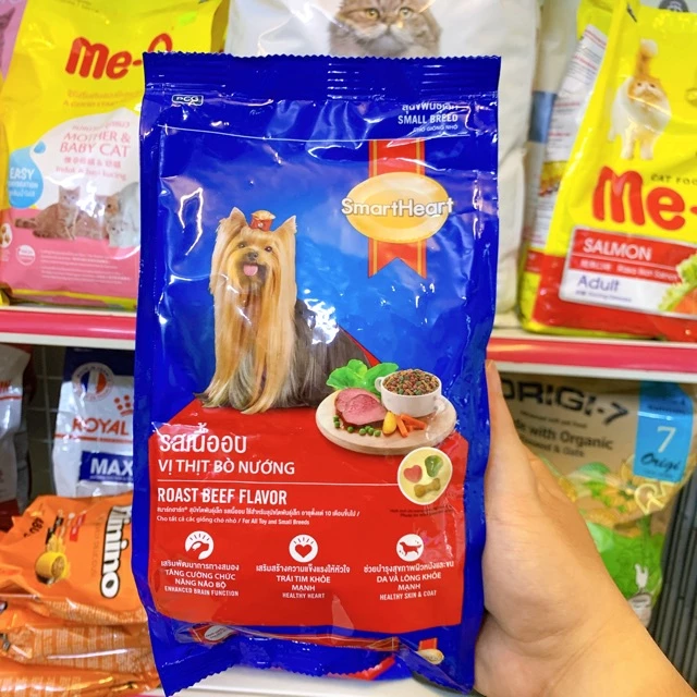 Thức Ăn Cho Chó - Thức Ăn Hạt Cho Chó Smart Heart Vị Bò Nướng 400g – 2