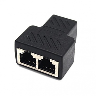 Đầu kết nối cáp mạng LAN Ethernet RJ45 chia 1 cổng ra 2 Cổng cắm tiện dụng