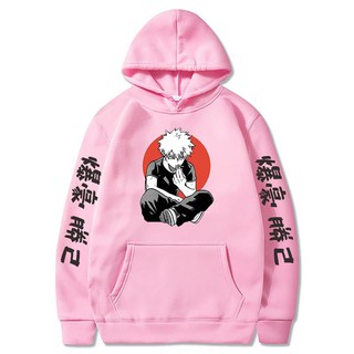 Áo Hoodie My Hero Anime in hình Bakugou Katsuki Áo Nỉ Nam Nữ Harajuku