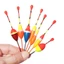 TOPTOOLCX 10 Chiếc Phao Bobbers Thời Trang Trượt Trôi Ống Các Loại Kích Cỡ Nhẹ Dính Phao