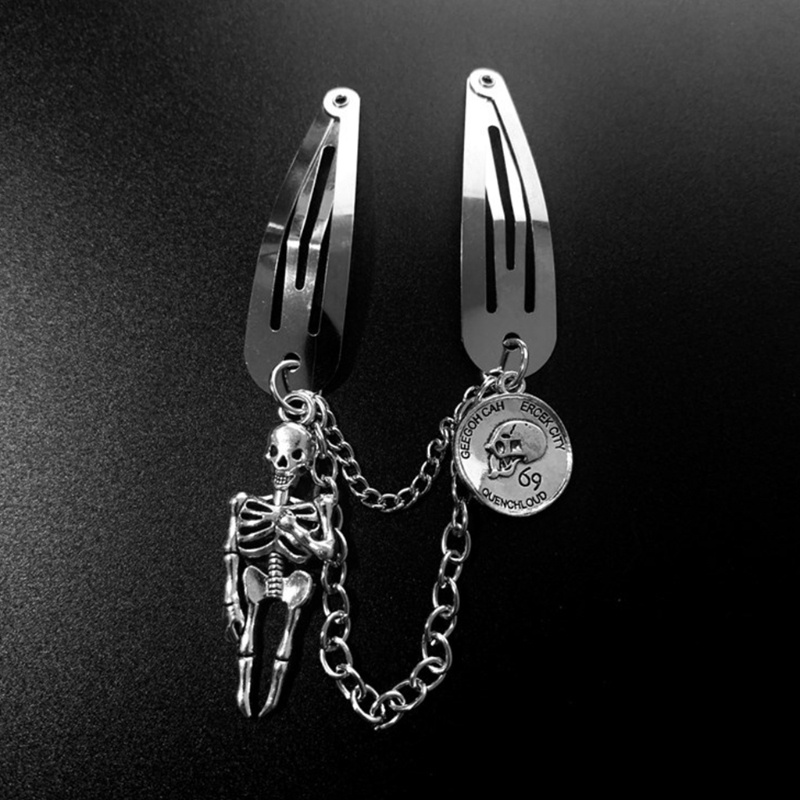 Wellb Xích Chụp Kẹp Tóc Trượt Vintage Tóc Barrettes DIY Mũ Đội Đầu Đạo Cụ