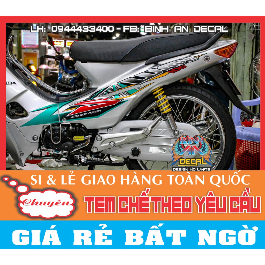 Tem Rời Wave đời đầu - in decal 3 lớp - ko bay màu - chất liệu chín ...