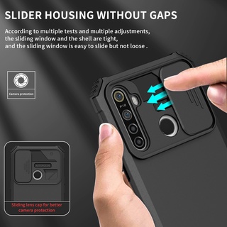 Ốp Điện Thoại Siêu Mỏng Chống Sốc Có Thanh Trượt Bảo Vệ Camera Cho Realme 5 5S 5i 6i 7i 9i C3 C17 C31 C12 C15 C25 C21Y