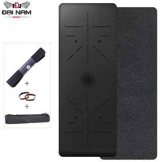Thảm Tập Yoga Định Tuyến Cao Su Thiên Nhiên PD01 Chính Hãng Đại Nam Sport + Tặng Kèm Túi Và Dây Buộc
