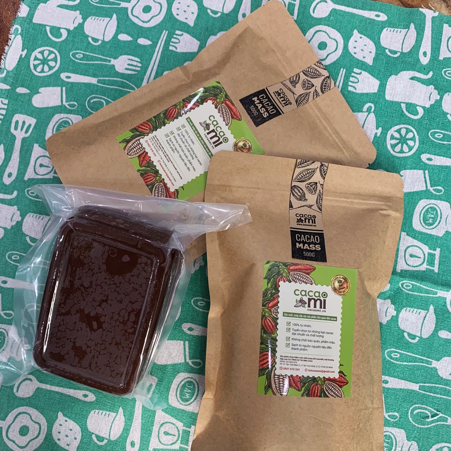 Ảnh Cacao mass CacaoMi nguyên liệu sô cô la handmade từ hạt ca cao 100% nguyên chất không đường 250-500g 3
