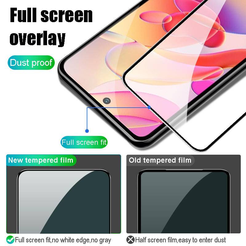 9D Full Cover Kính Cường Lực Realme C35 C25 C25S C17 C15 C12 C11 C3 5i 6i 7i 8i 9i 5 6 8 9 Pro Plus C21Y C25Y C20 C11 2021 5G Bảo Vệ Màn Hình