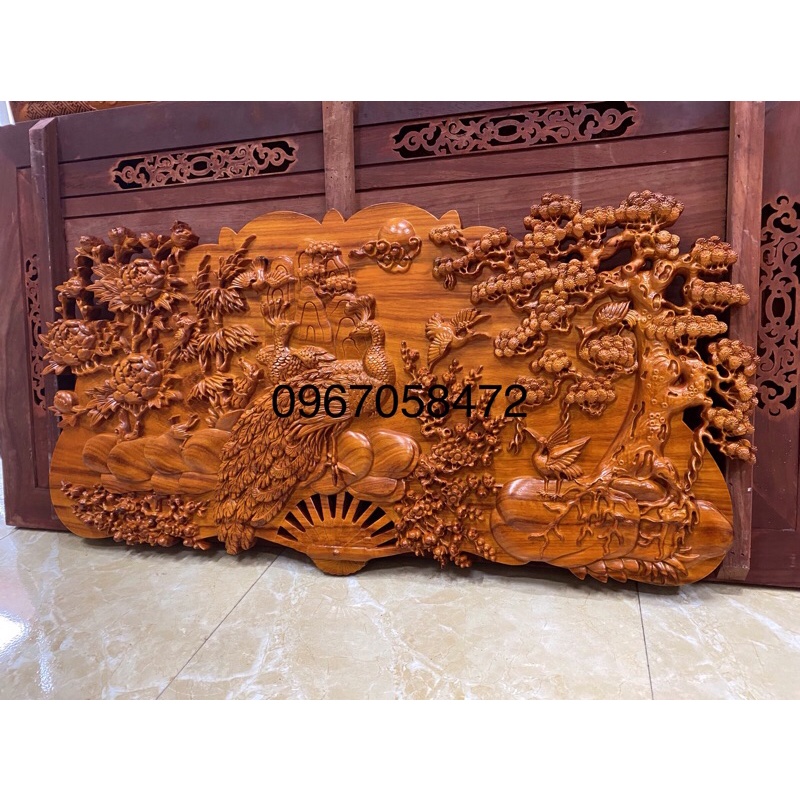 Tranh quạt phu thê viên mãn sơn pu cao cấp
