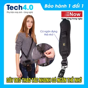 Dây Đeo Thao Tác Nhanh Có Ngăn Đựng Thẻ SD Cho Máy Ảnh Canon/ Sony/ Nikon