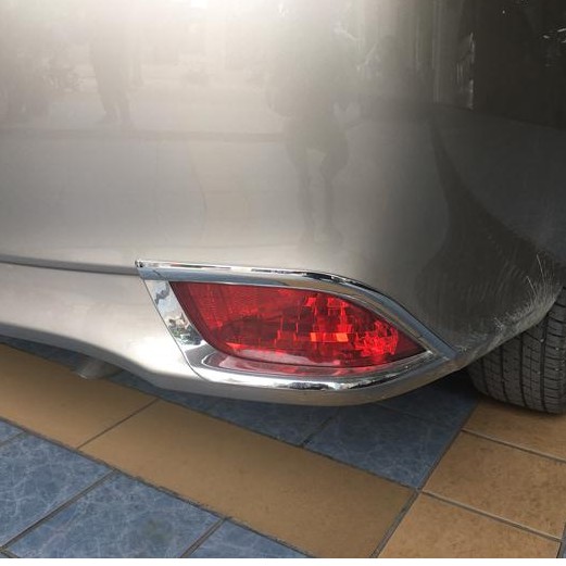 Ốp Viền Đèn Gầm trước Sau xe Toyota Vios 2014- 2017 chất liệu nhựa mạ crom cao cấp