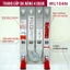 Thang nhôm gấp 4 đoạn 4,4M đa năng nhập khẩu FUJIHOME, thang chữ A,M xếp gọn 4 khúc gia đình aluminum ladder [BH 1 năm]