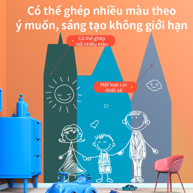 Bảng vẽ, decal dán tường Deli từ tính kèm phụ kiện - Xoá dễ dàng, không bám bụi, tự cắt ghép sáng tạo - 50180/50181/5018
