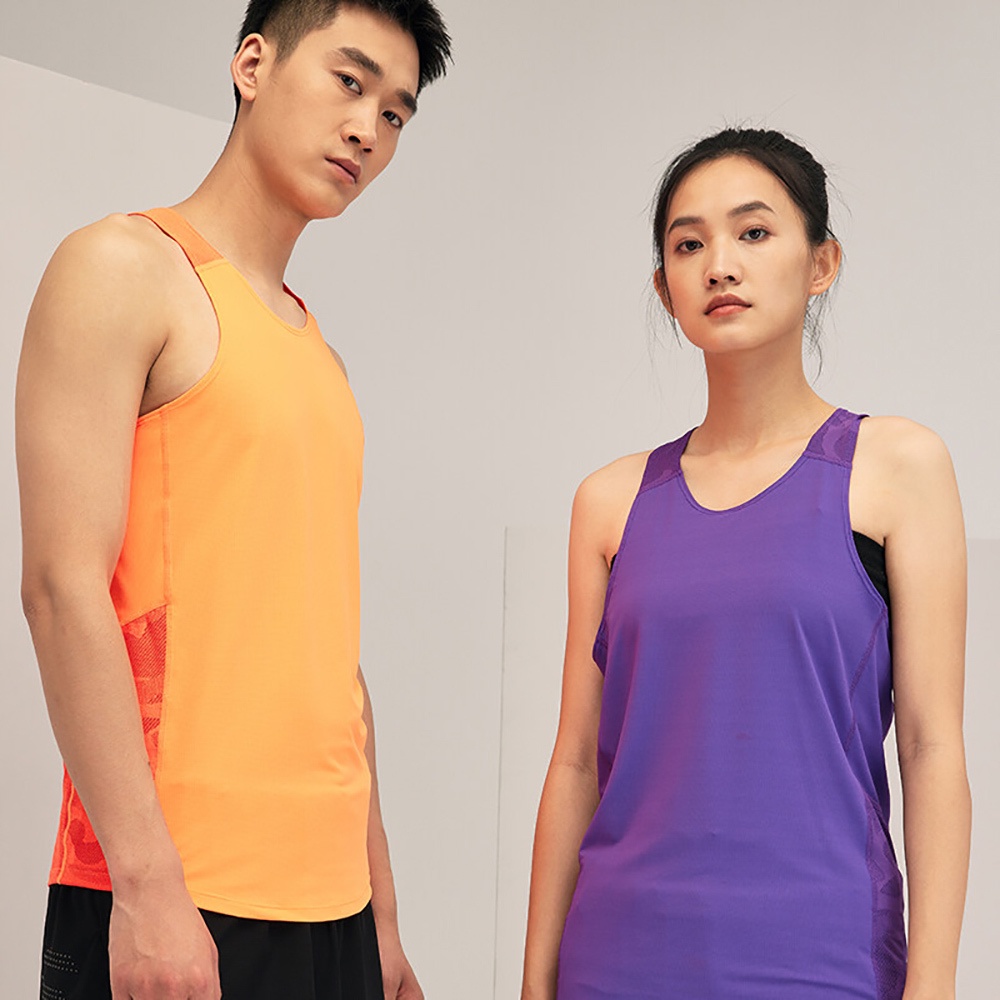 Điền kinh Tank Top Nam Chạy Singlet Nhanh Khô Top Không Tay Singlet Co Giãn Thể Thao Chạy Bộ Tập Gym