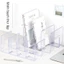 Kệ chia 4 ngăn đựng sách bằng Acrylic dày dặn đơn giản đẹp mắt 32x14.4x12.8cm