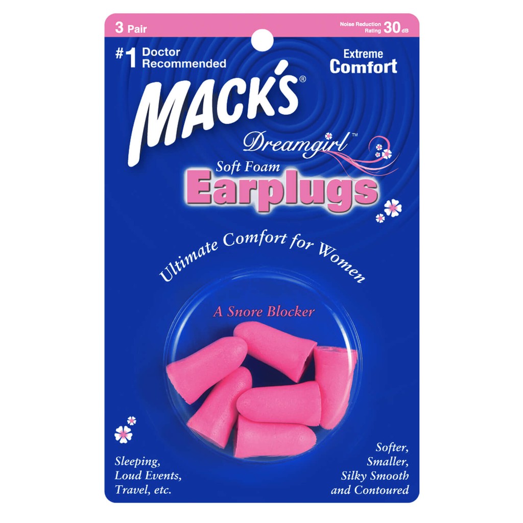 Ảnh Hộp 3 đôi nút bịt tai chống ồn Macks For Her dành cho Nữ , thương hiệu Mack's nhập khẩu Mỹ 2