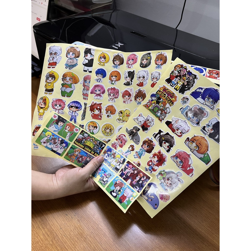 Bộ sticker Hero team 86 miếng dán | Shopee Việt Nam