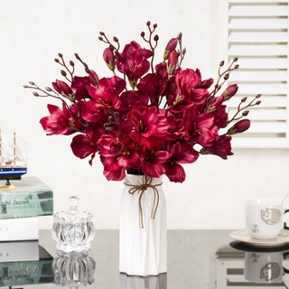 Hoa Giả- Hoa Diên Vĩ 43cm 5 Nhánh Decor Nhà Cửa, Studio Tinh Tế, Sang Trọng, Quý Phái