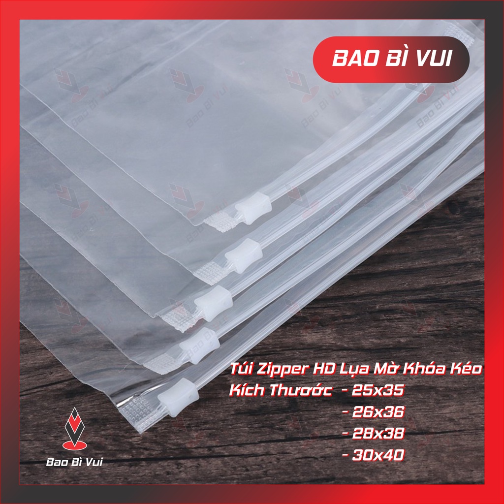 Túi zip mờ - BAO BÌ VUI