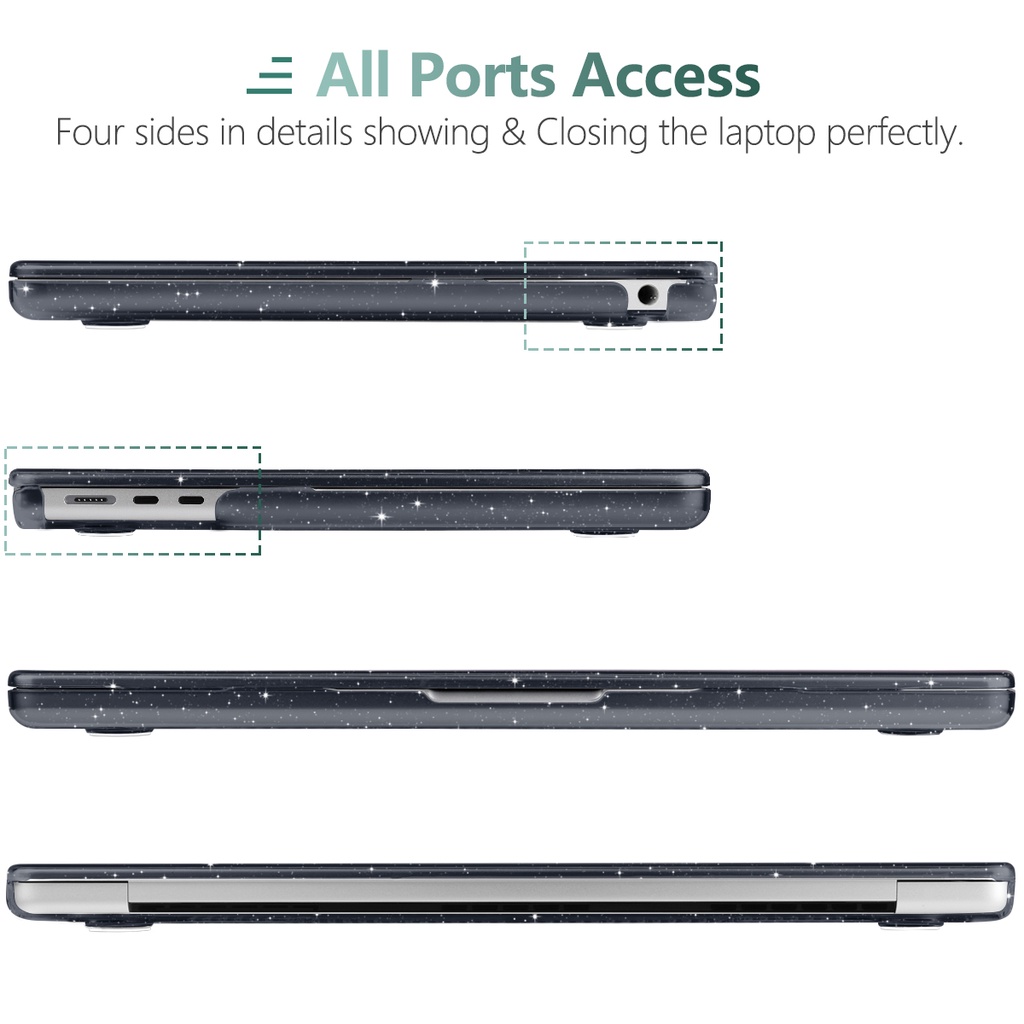 Mô tả Bling Crystal Case for MacBook Pro13 14" M4 M3 M2 M1 Air 13 13.6 15" A2941 A2681 A2337 A2179 A1932 A2442 A2338 A1708 A1706 A2159 A1989 A2251 Laptop Hardshell Case - 7