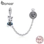 BAMOER Vòng Tay Charm Mặt Hình Thỏ Và Đồng Hồ Bằng Bạc 925 Thật SCC1443