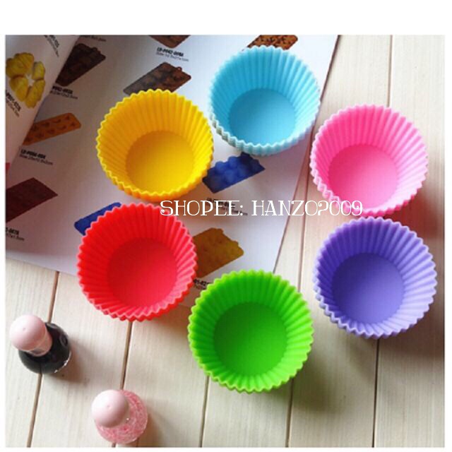Khuôn làm bánh cupcake, muffin, cup silicon nhiều màu, nhiều mẫu cho bé ăn dặm