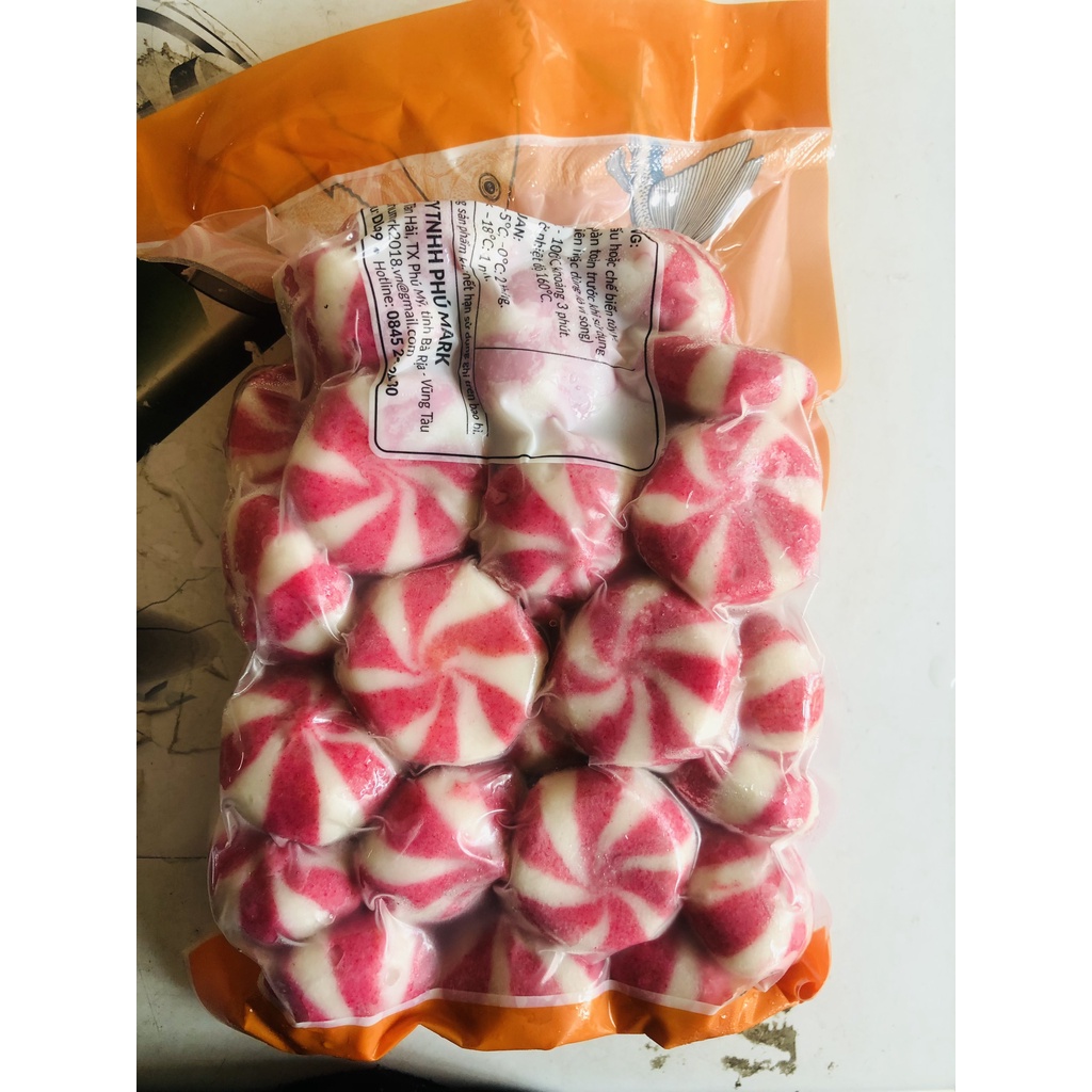 viên hải sản nhân phô mai trứng muối phú mark  gói 100gr hàng loại 1