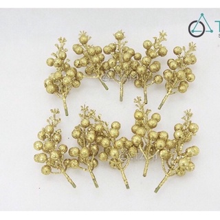 Cành sung giả trang trí cây thông noel, làm oản và tháp bánh tết nhiều màu sắc
