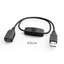Btsg Dây mở rộng USB 2 0 Cáp chuyển đổi để ghi âm lái xe Đèn bàn LED Quạt USB