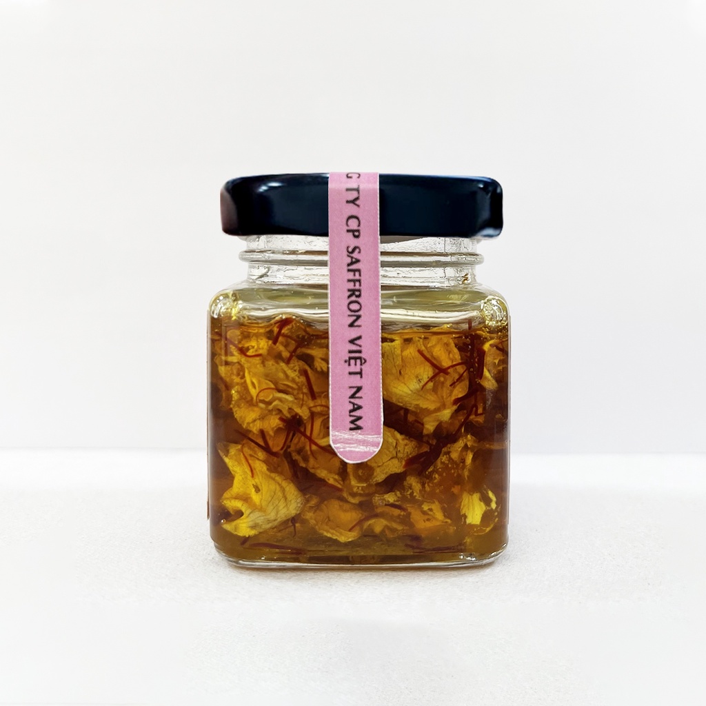 Mặt nạ mật ong saffron hoa hồng Saffron Việt Nam Lọ Thủy Tinh 50ml