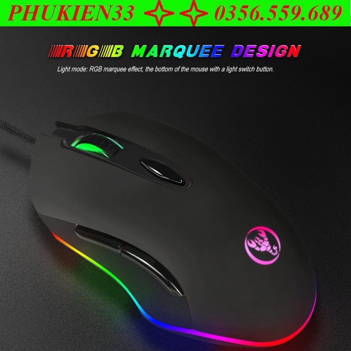 Chuột Gaming HXSJ S500 | RGB Gaming Mouse | Shopee Việt Nam