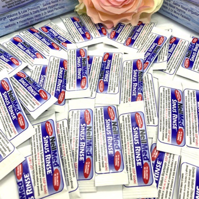 [ Tách lẻ 50 gói ] Muối Rửa Mũi Neilmed Sinus Rinse Chính Hãng Nội Địa Mỹ
