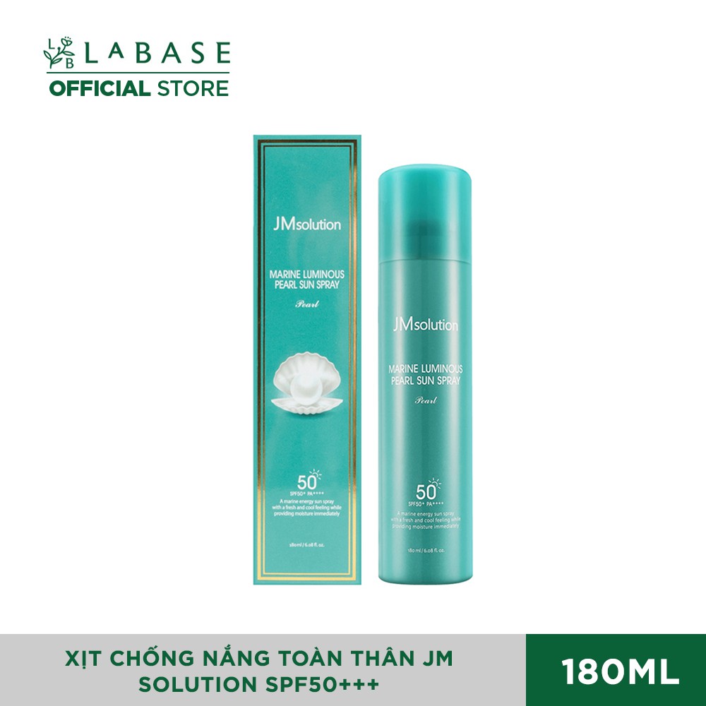 xit chong nang toan than jm solution marine luminous pearl sun spray spf50 pa 180ml