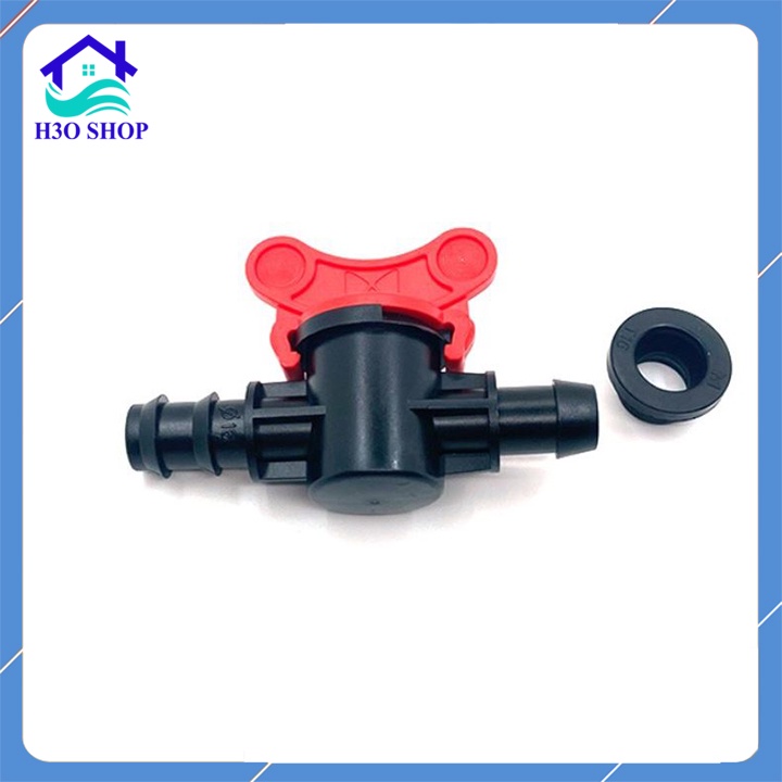Van khởi thủy ống LDPE 16mm, 20mm, 25mm ,32mm kèm ron cao su van khóa ống tưới
