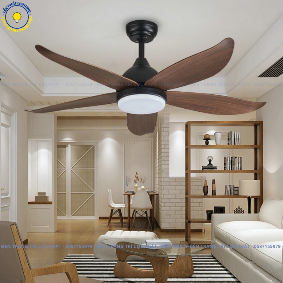 Ảnh Quạt trần đèn  SuperVilighting, MS: S117, Động cợ DC 50W inveter tiết kiệm điện, Động cơ đồng 100%, Bảo hành 48 tháng 2