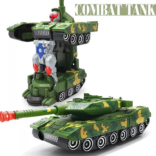 XE TĂNG BIẾN HÌNH ROBOT PIN ĐỒ CHƠI cho bé 3 tuổi